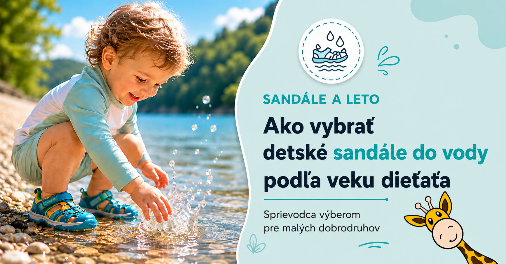 sandále do vody podle věku dítěte